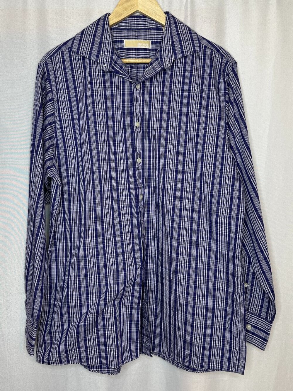 Michael Kors Men’s Slim Fit Dress Shirt, Size 16, 34/35 Office City Preppy Work